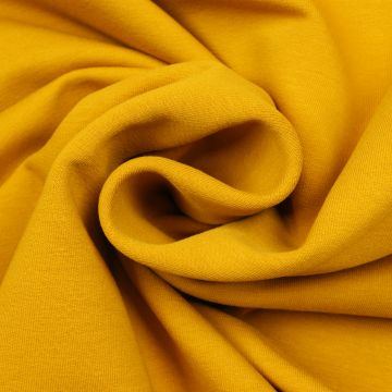 Joggingstof stretch oker