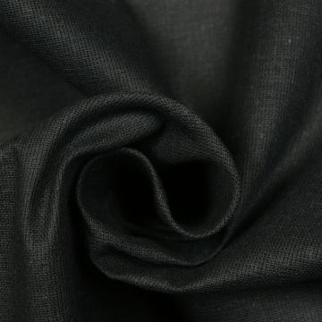 Kaasdoek zwart doorzichtig 160cm breed