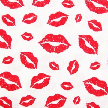 Bamwolle Lippen weiß