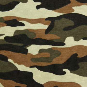 Camouflageprint tricot