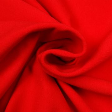 Joggingstof stretch rood
