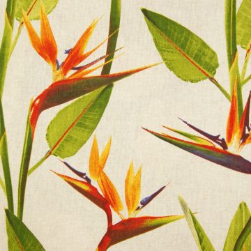 Dekostoff Papageienblüten