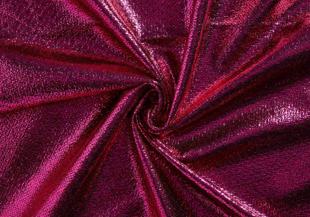 Glitterstof Fuchsia Chanel