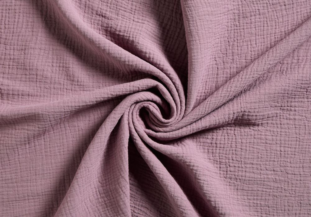 Mousseline Hydrofiel Stof Mauve