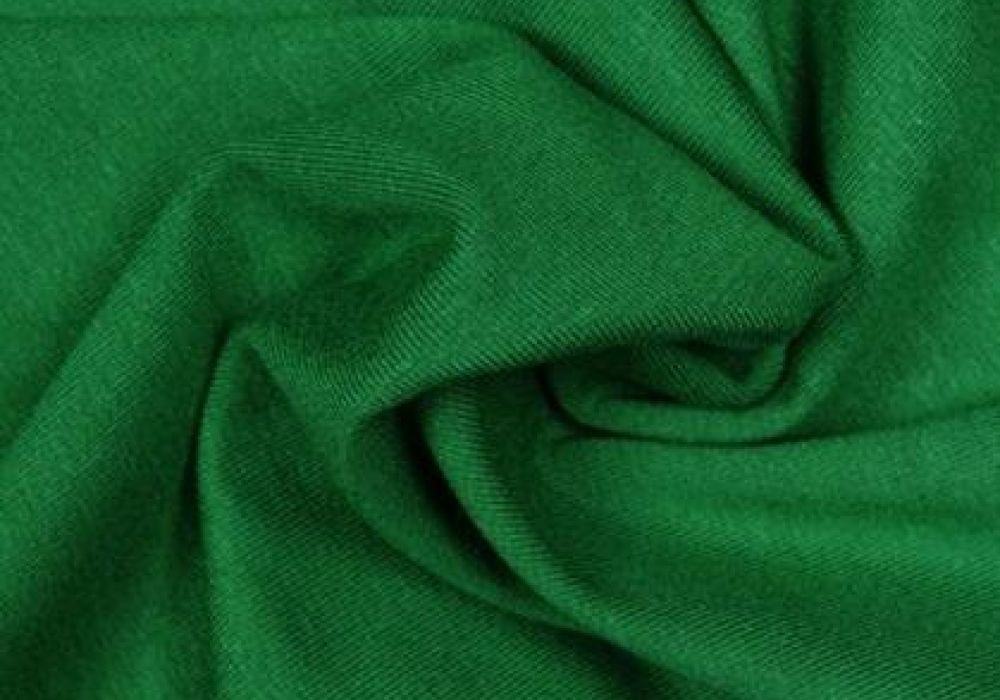 Uni tricot viscose groen
