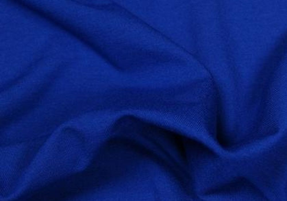 Uni tricot viscose kobalt