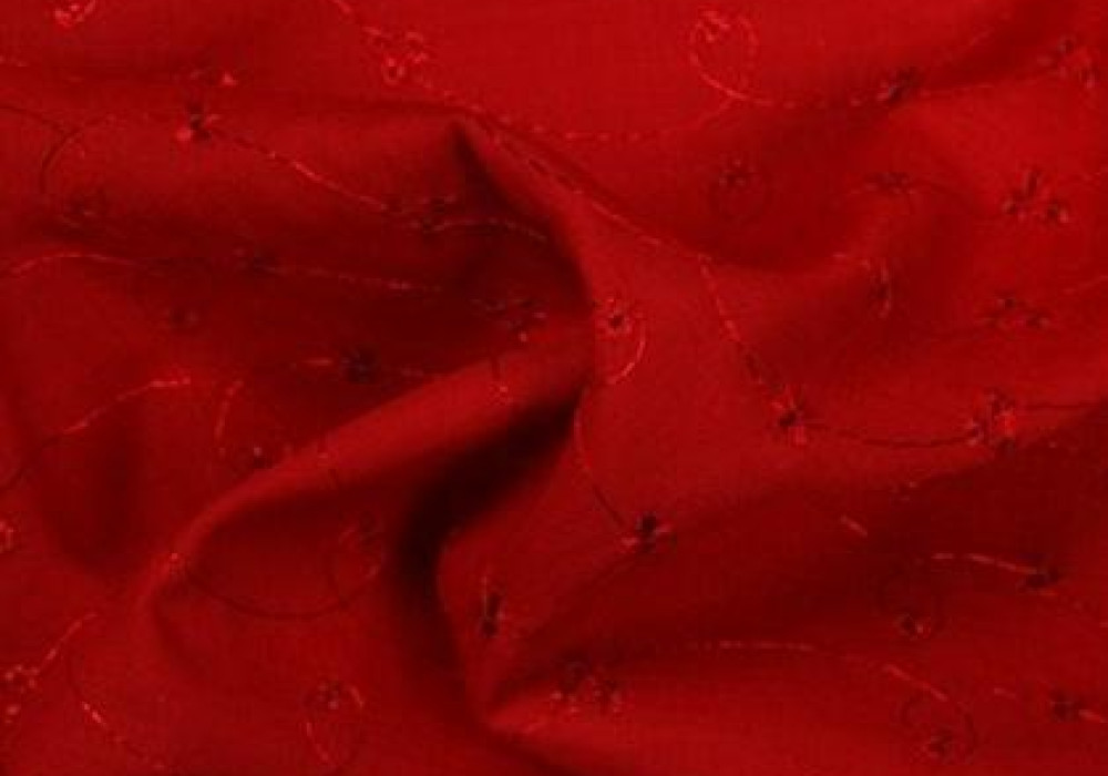 Broderie rood