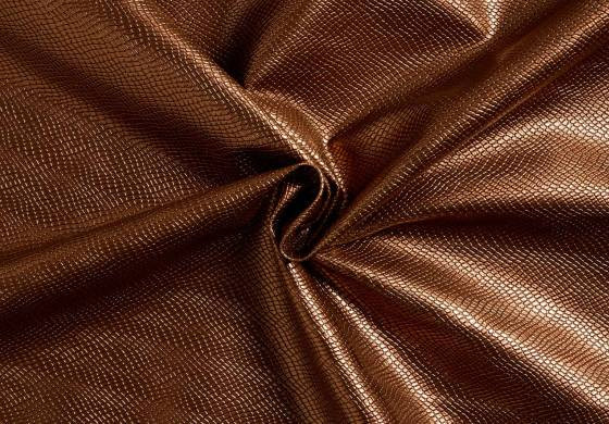 Kunstleer Slang Brons Print