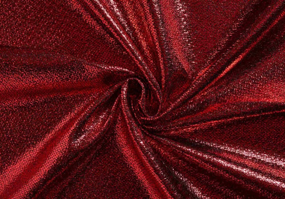 Rode Glitterstof Chanel