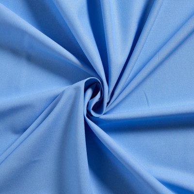 Katoen blauw uni 100%