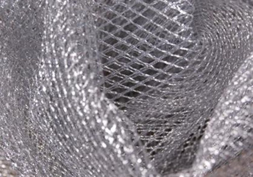 Tule Lamé zilver