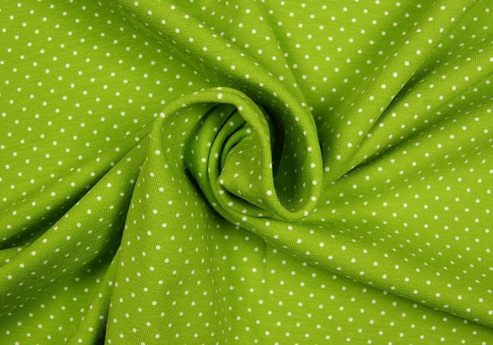 Stippen print tricot lime
