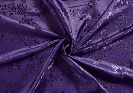 Luxe paarse voeringstof - jacquard