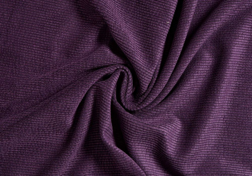 Corduroy Stof Donkerpaars