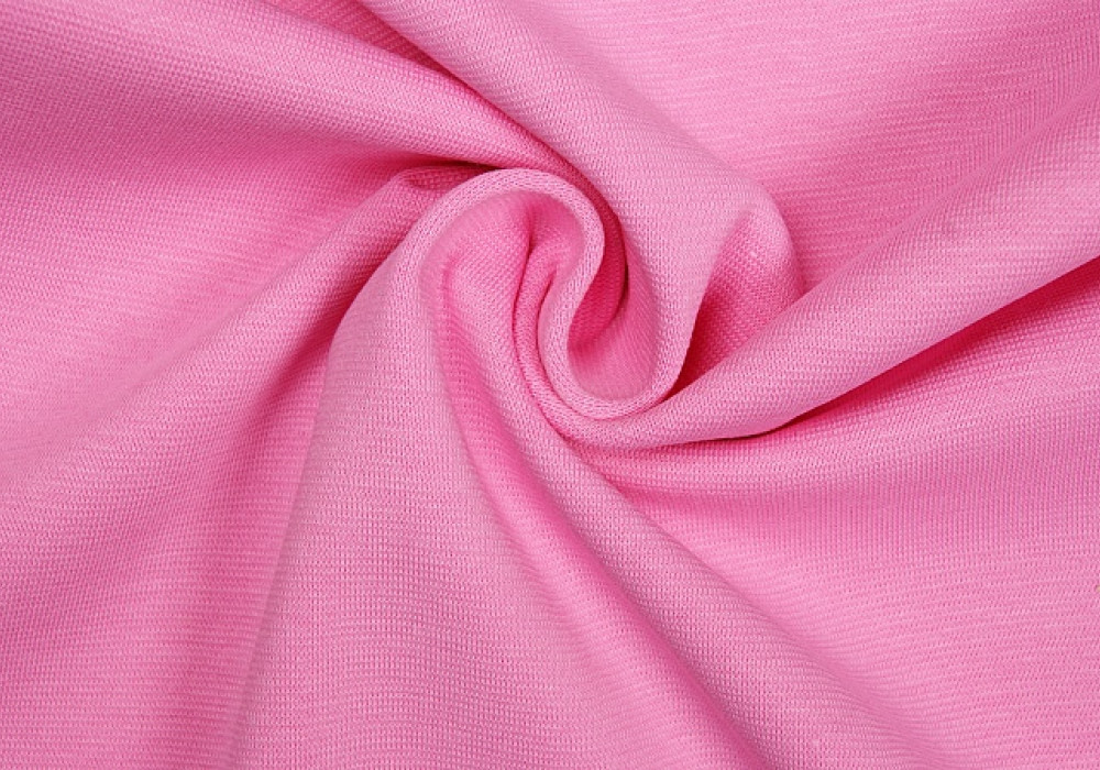 Boordstof tricot roze smal