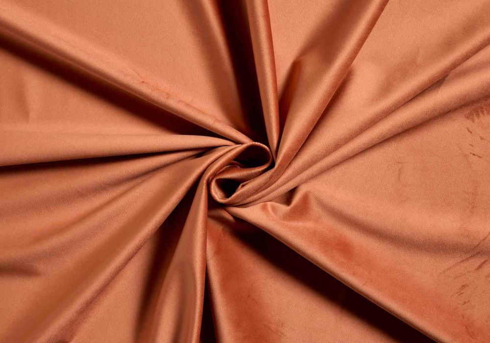 fluweeel stof velvet brique