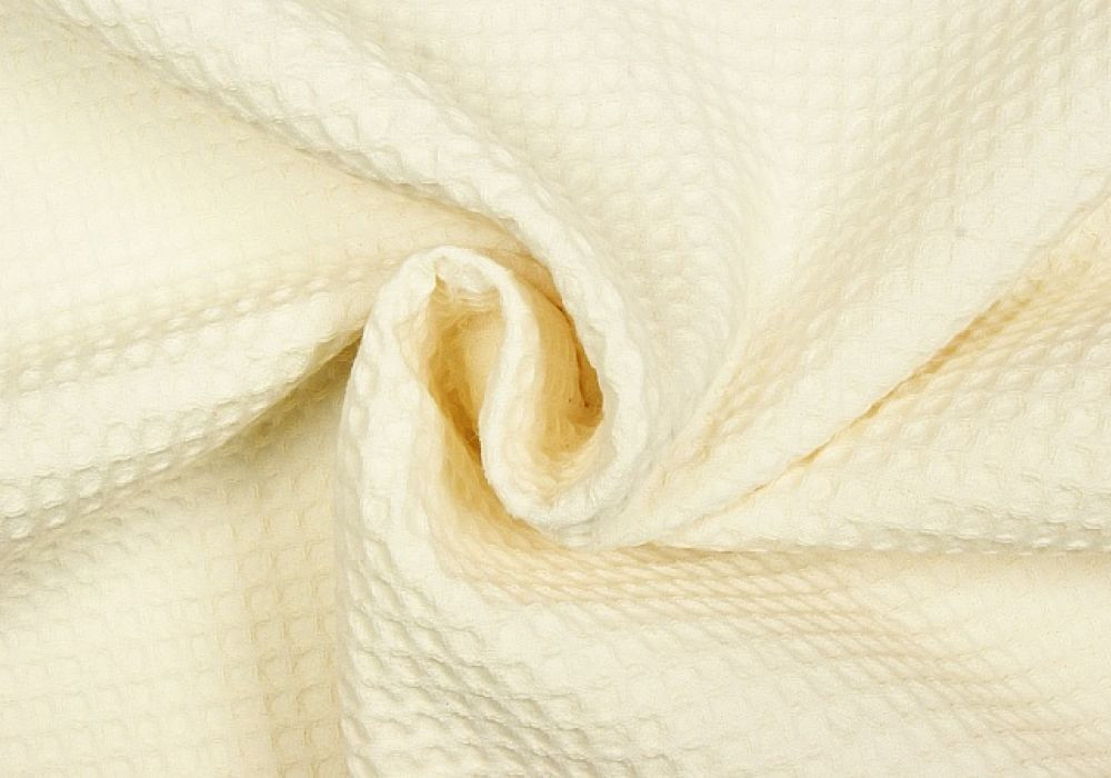 Wafeldoek écru 100% katoen dubbeldraads