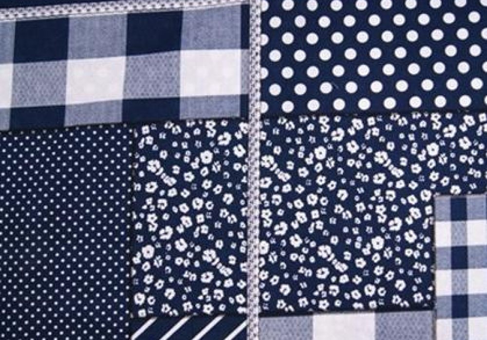 Boerenbont marine-blauw mix