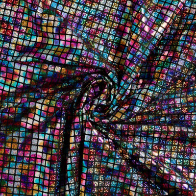 Lamé Stretch - Zwart Disco