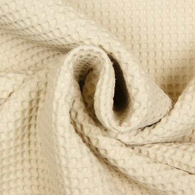 Wafeldoek beige 100% katoen dubbeldraads