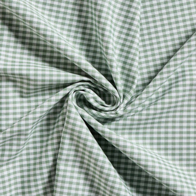 Boerenbont Ruitjes Oudgroen Wit 5mm