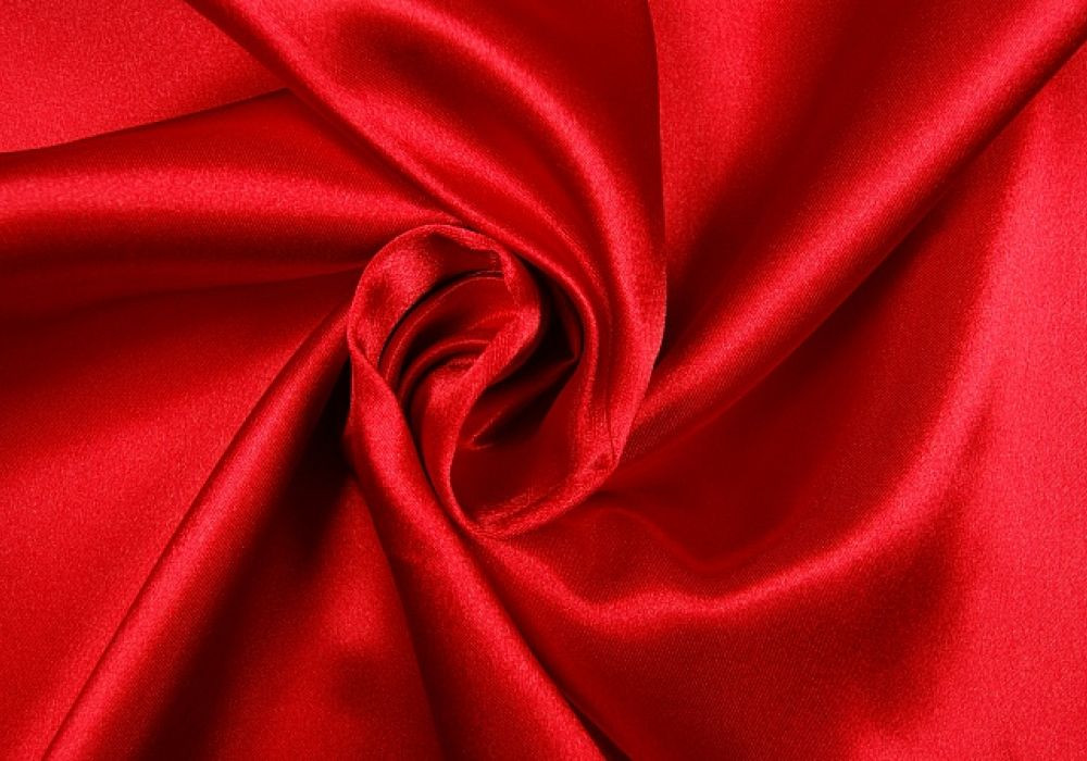 Satijn de luxe rood