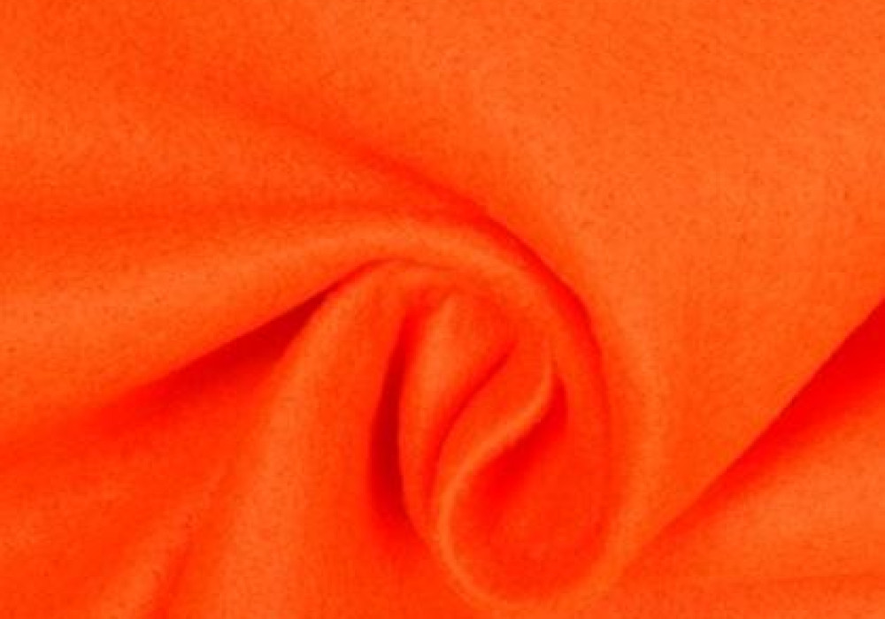 Vilt fluor oranje 1,5mm dik