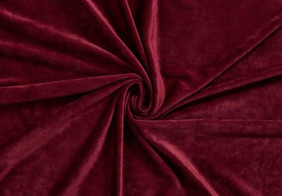 Velvet Velours Stretch Bordeaux Rood