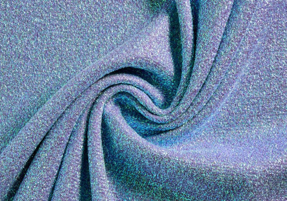 glitterstof blauw lurex