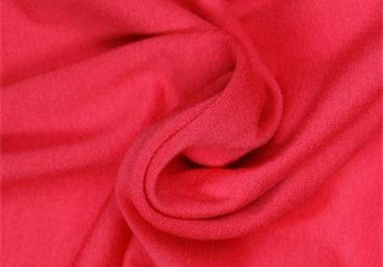 Uni tricot viscose roze rood