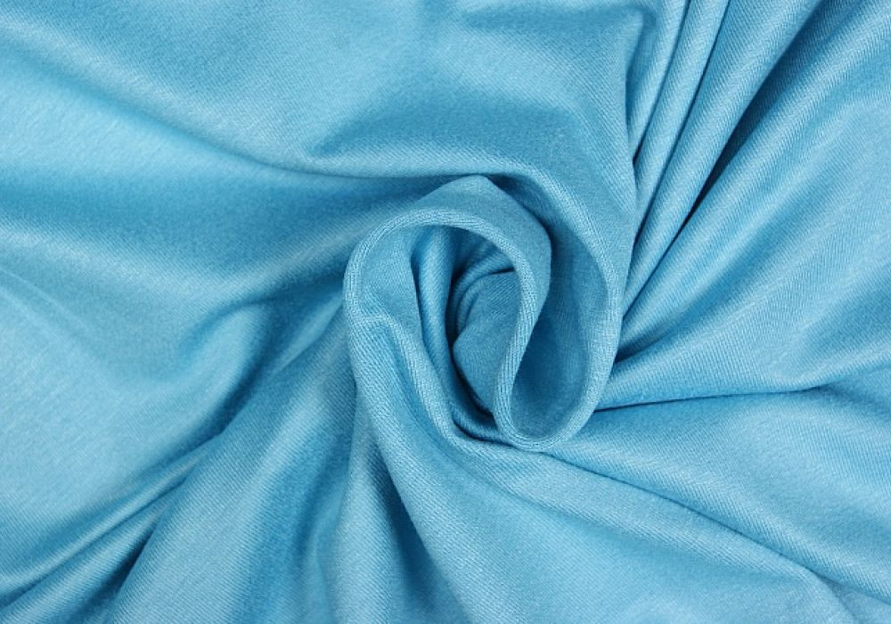 Uni tricot viscose aqua licht