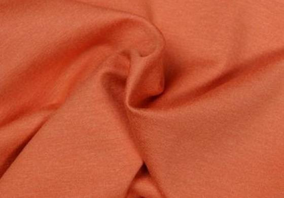 Uni tricot viscose roze zalm