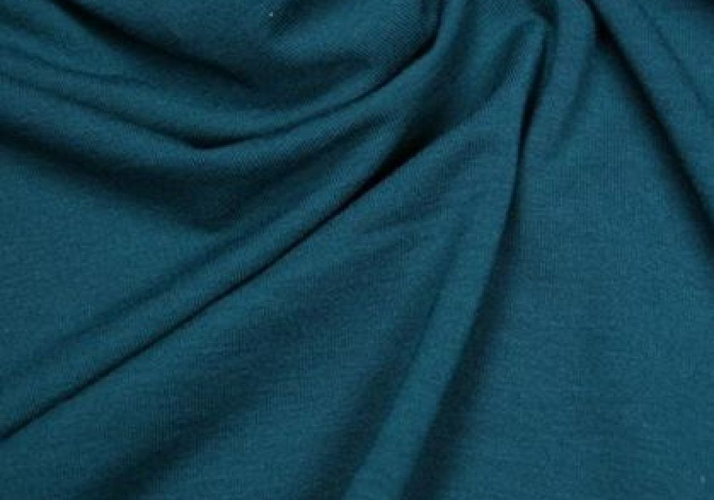 Uni tricot viscose petrol