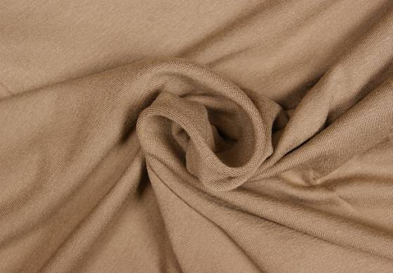 Uni tricot viscose beige