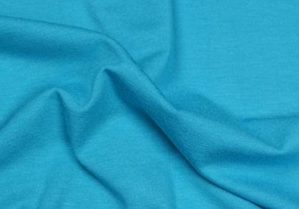 Uni tricot viscose blauw turquiose