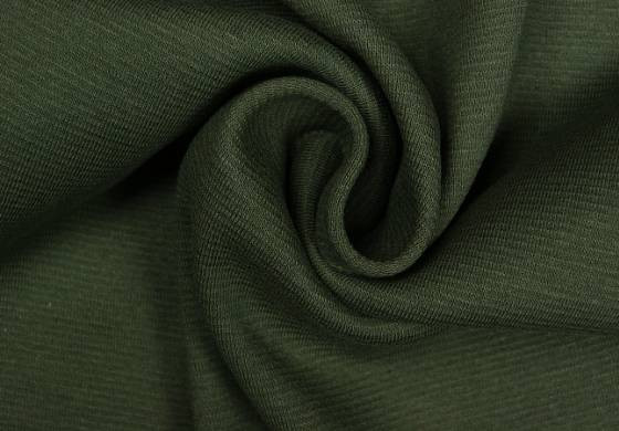 Boordstof tricot olijf smal