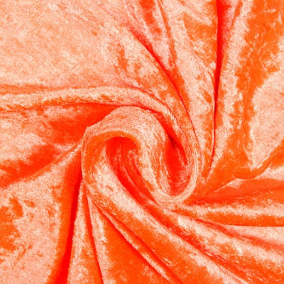 Velours de Panne fluor-oranje