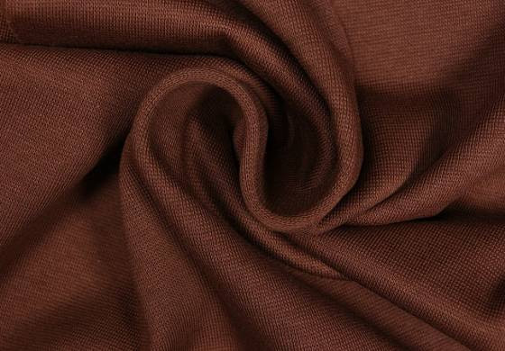 Boordstof tricot mokka smal
