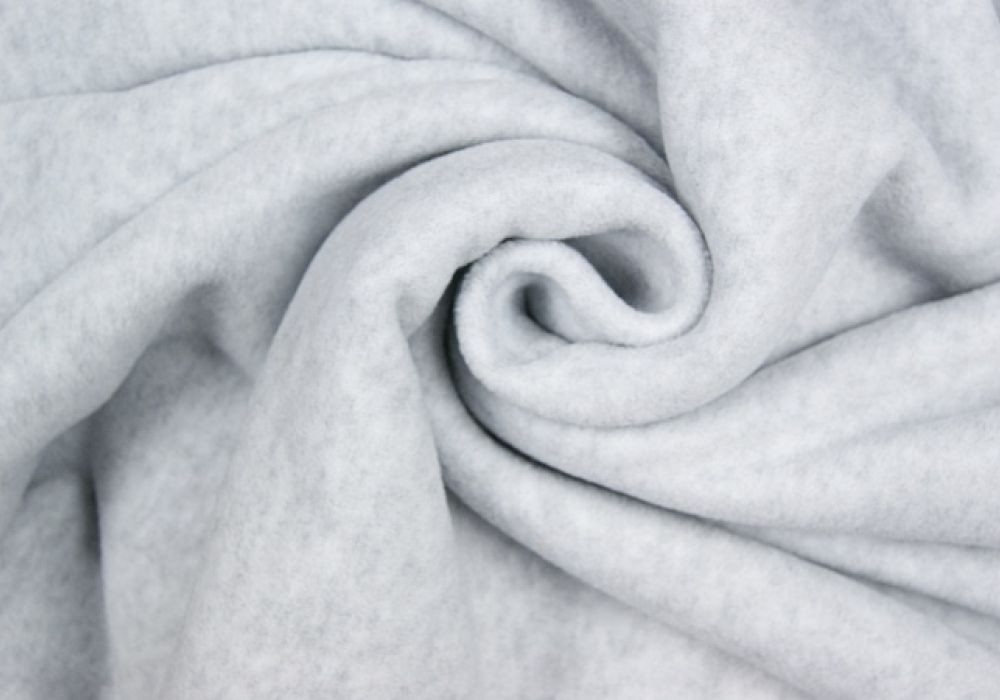 Fleece licht-grijs melee