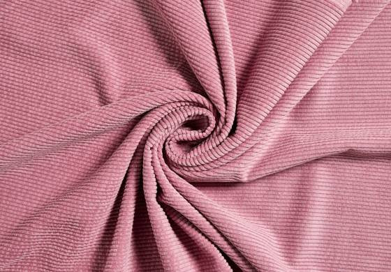 Corduroy Stof Oud Roze