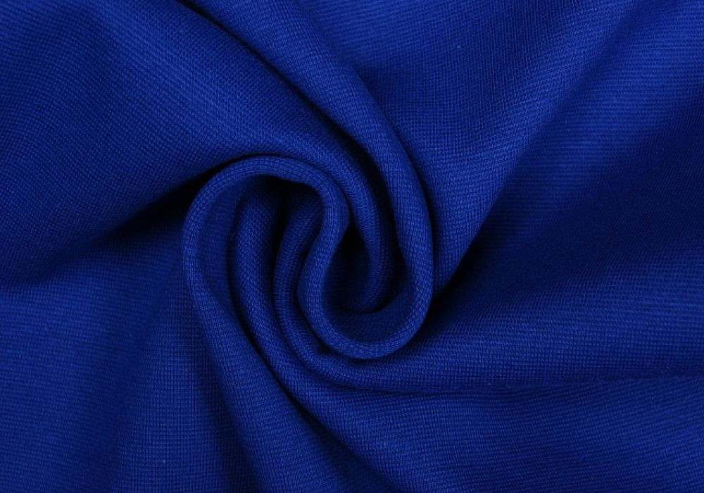 Boordstof tricot kobalt smal
