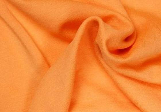 Uni tricot viscose licht-oranje