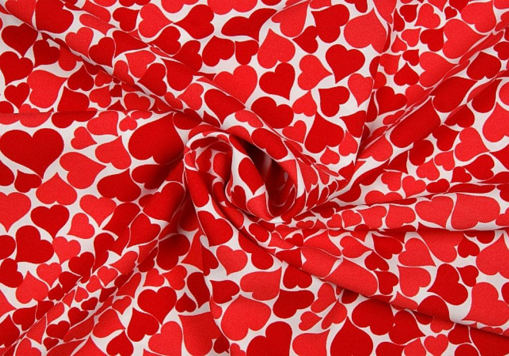 Texturé hartjes rood