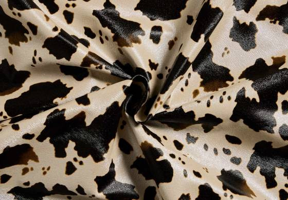 Kunstleer met koeien print