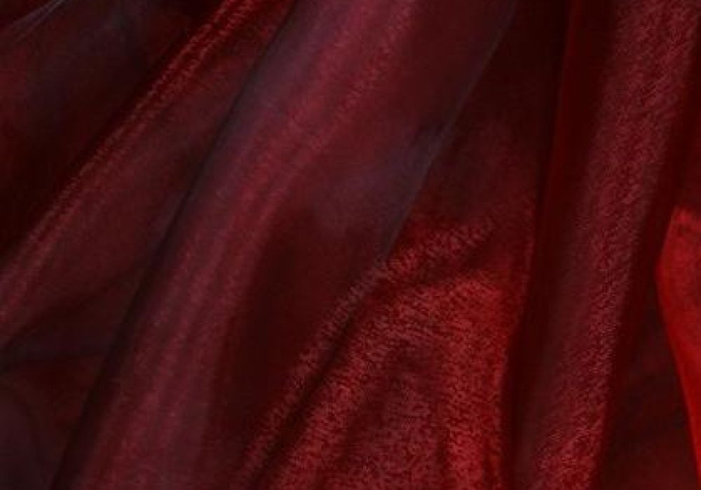 Organza donker-rood