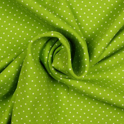 Stippen print tricot lime