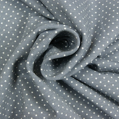 Stippen print tricot grijs