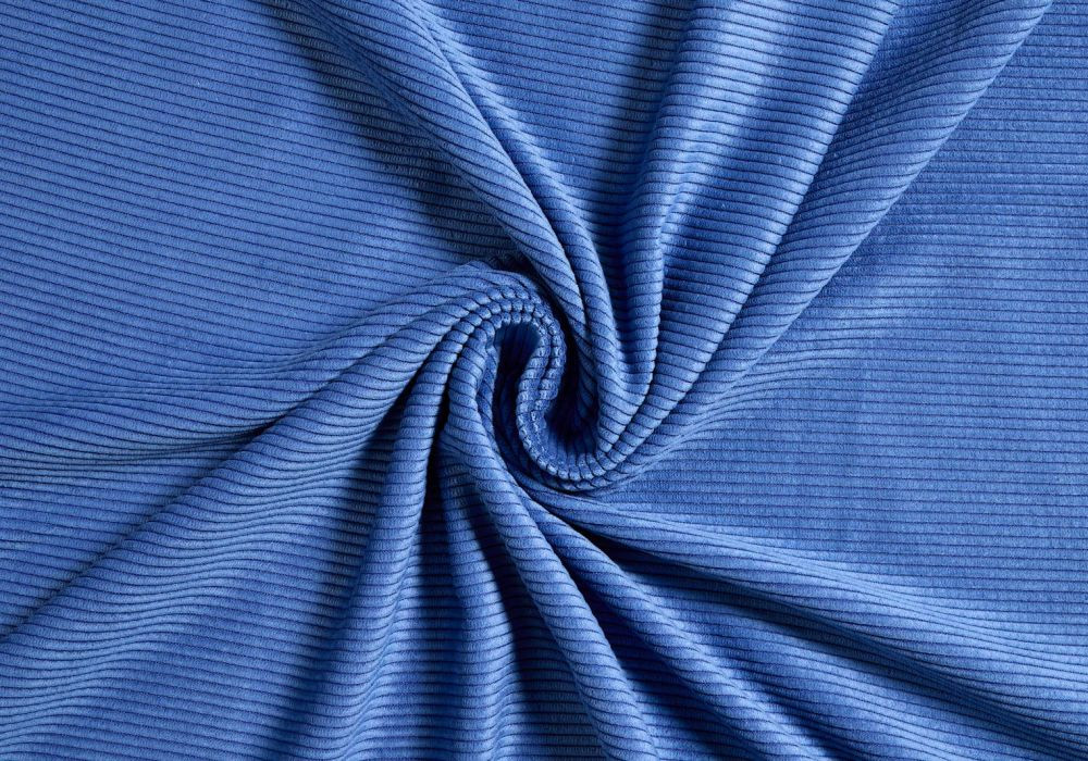 Corduroy kobaltblauw