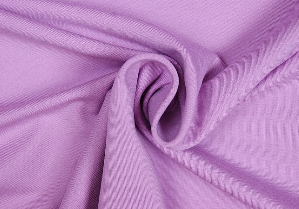 Uni tricot katoen lila/roze