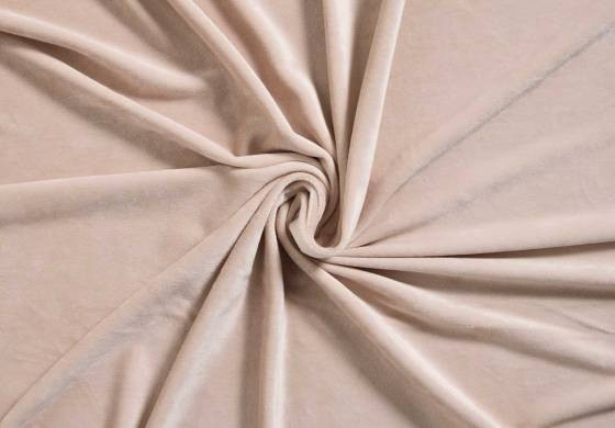Velours Velvet met stretch zand